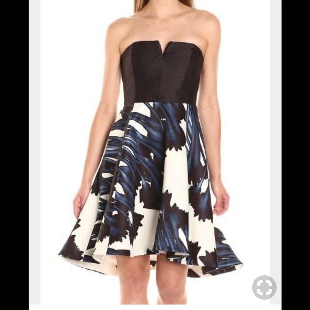Halston Heritage Strapless Dress